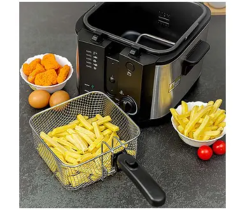 Express Delivery - Krypton KNDF6347 1600 Watts Deep fryer - Black and Silver - ID 116563