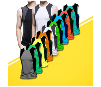 Pack Of 9 Summer Sports Fitness Sleeveless Vest - Assorted Sizes in KSA