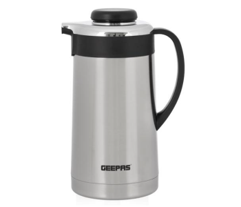 Express Delivery - Geepas GVF27015 1 Litre Stainless Steel Vacuum Flask - Silver and Black - ID 116935