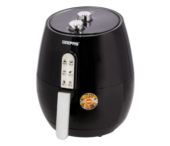 Express Delivery - Geepas GAF37517 4.2 Litre Non-Stick Air Fryer - Black - ID 116340