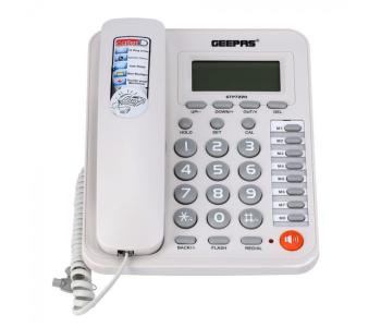 Geepas GTP7220 Executive Telephone With Caller Id - White in UAE