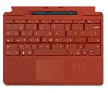 Surface Pro Signature Keyboard English - Arabic With Slim Pen 2 8X6-00034 - Poppy Red in OMAN