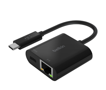 Express Delivery - Belkin USB-C to Ethernet With Charge Adapter - Black - ID 117370