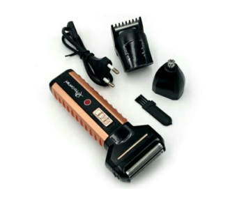 Express Delivery - ProGemei GM-789 Rechargeable 3 in 1 Cordless Razor Trimmer Hair Clipper Shaver - Black and Rosegold - ID 117491