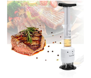 Galaxy Professional Steak Meat Injector Multi Function Tenderizer Needle BBQ Flavor Marinade Sauces Syringe Kitchen Gadgets Meat Tools in KSA