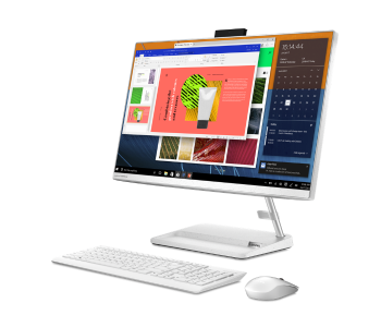 Lenovo F0G00094AX PC AIO 3 23.8 Inch FHD Intel Core I5 1135G7 Processor 8GB DDR4 RAM 1TB HDD + 128GB SSD 2GB NVIDIA GeForce MX450 GDDR6 Graphics DOS - White in OMAN