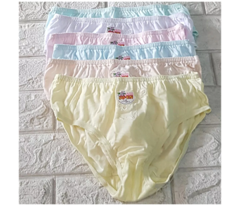 Pack Of 6 Piece Mixed Color Medium Soen Panty For Women in KSA