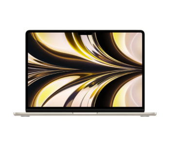 Apple MLY23 MacBook Air 2022 13.6 Inch M2 Chipset 8 Core CPU And 10 Core GPU 8GB RAM 512GB SSD - Starlight in UAE