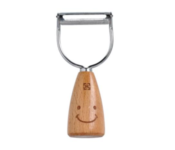Express Delivery - Royalford RF10666 Stainless Steel Vegetable Peeler - Silver and Brown - ID 119606