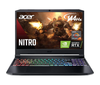 Acer Nitro5 AN515-NH-QBSEM-006 15.6 Inch QHD AMD RYZEN 9 5900H Processor 32GB RAM 1TB SSD 8GB NVIDIA GeForce RTX 3080 Graphics Windows 11 Home With Headset Mouse And Mouse Pad - Black in UAE