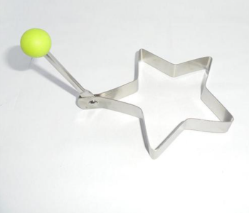 Express Delivery - Royalford RF10513 Stainless Steel Star Shaped Egg Fry Mold Cookies Shaper - Silver - ID 119519