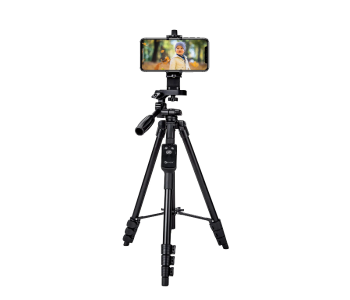 Express Delivery - Nyork Tripod Mobile and Camera Stand with Remote - Black - ID 120549