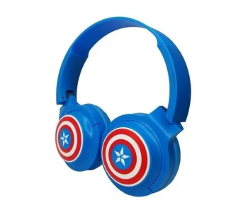 Avengers Captain America Wireless Bluetooth Headset - Blue in KSA