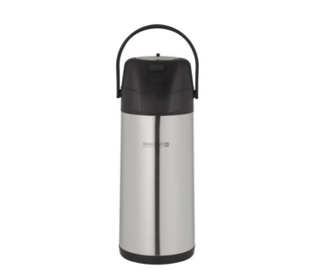 Express Delivery - Royalford RF10531 3 Litre Stainless Steel Airpot Vacuum Flask - Silver and Black - ID 119551