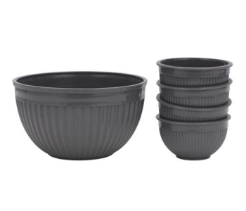 Express Delivery - Royalford RF10781 5 Piece Bowl Set - Grey - ID 119715