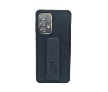 Express Delivery - Magnetic Strap Holder Stand Phone Case for Samsung Galaxy A33 - Black - ID 122205