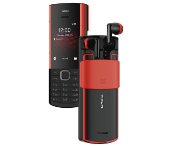 Nokia 5710 XA XpressAudio Keypad Phone With Inbuilt Wireless Earbuds - Black in UAE