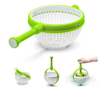 Express Delivery - Generic 2-in-1 Collapsible Salad Spinner and Colander - Green - ID 121452