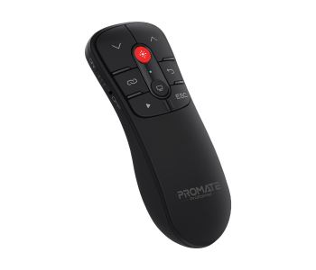 Promate PROPOINTER Wireless Presenter with Red Laser Pointer - Black Front View - ID 120912