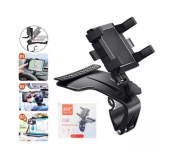 Express Delivery - 360 Degree Free Spin Car Phone Holder - Black - ID 122328