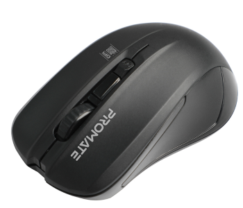 Promate Adjustable 1600DPI Wireless Mouse - Black in UAE