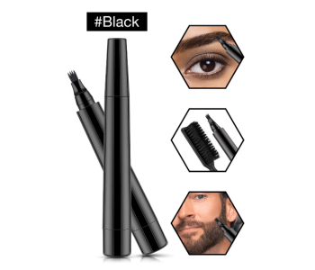 Unisex Waterproof Filler Pen For Beard And Eye Brows - Black B in UAE