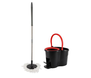 Delcasa DC2211 16Litre Turbo Spin Mop With Foot Pedal - Black in UAE