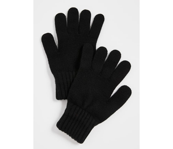 Unisex Winter Keep Warm Knitted Woolen Gloves - Black in KSA