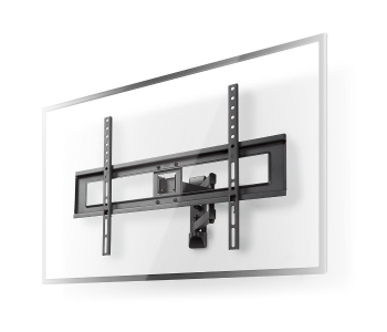 Express Delivery - Nedis TVWM1550BK 37-70 Inch Maximum 25 kg Full Motion TV Wall Mount - Black - ID 123035