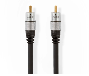 Express Delivery - Nedis CAGC24170AT25 2.5 Meter Digital Audio Cable RCA Male to Male - Black - ID 123044