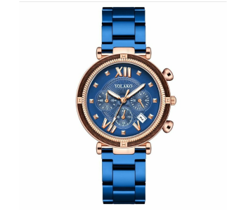 Starry Sky Analog Watch With Stainless Steel Strap For Women - Blue in KSA