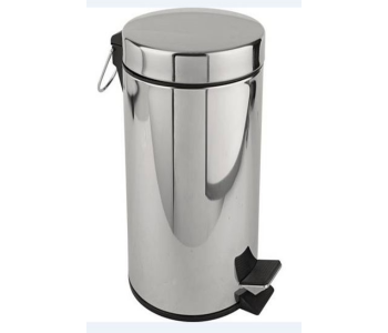 Express Delivery - Stainless Steel 30 Litre Dust Bin - Silver - ID 122862