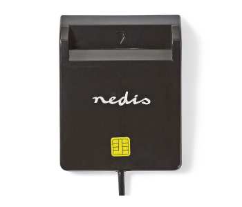 Express Delivery - Nedis CRDRU2SM2BK USB 2.0 Smartcard Reader - Black - ID 123333