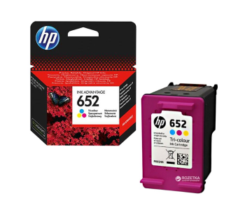 Express Delivery - HP F6V24AE 652 Tri Color Original Ink Cartridge - ID 123491