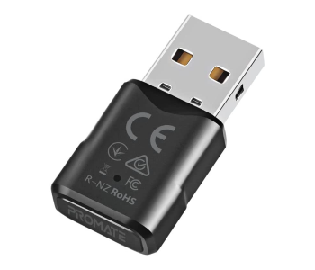 Promate Universal USB Bluetooth Adapter HD Audio Dongle - Black in OMAN