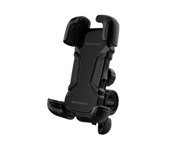 Promate Adjustable 360 Degree Rotation Motorcycle Phone Holder - Black in UAE