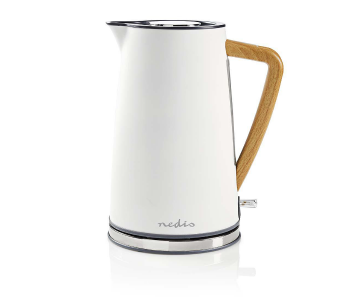 Express Delivery - Nedis KAWK510EWT 1.7 Litre Soft-Touch 360 degree Rotatable Electric Kettle - White - ID 123042