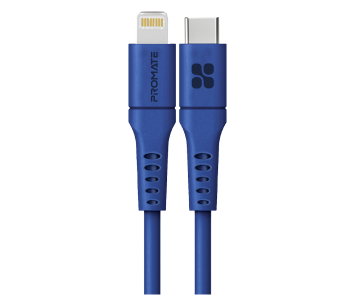 Promate 20Watts 1.2 Meter Ultra-Fast Charging Type-C To Lightning Cable - Blue in UAE