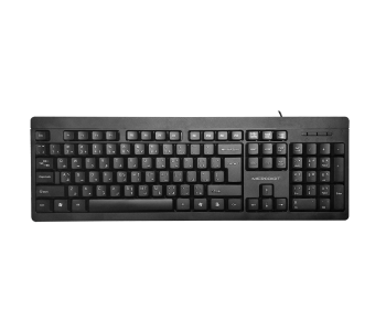 Microdigit MD297K Stylish Pattern Lightweight Multi Language Keyboard - Black in KSA