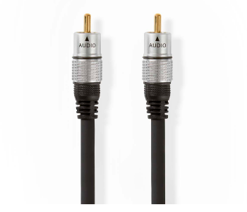 Express Delivery - Nedis CAGC24170AT100 10 Meter Digital Audio Cable RCA Male to Male - Black - ID 123045