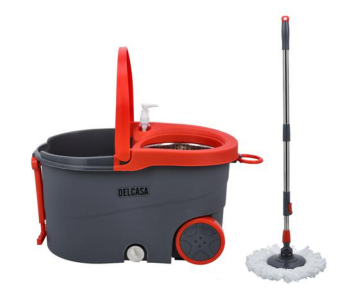 Delcasa DC2358 Spin Easy Mop With Aditional Refill - Blue And Red in UAE