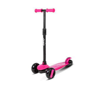 Express Delivery - Spartan Ziggy 3-Wheel Tilt Scooter with LED Light For Kids - Pink - ID 125374