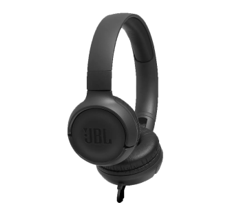 Express Delivery - JBL T500 Tune Wired Pure Bass Sound On Ear Headphone with Mic - Black - ID 125160