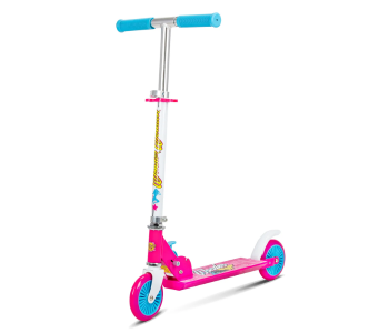 Express Delivery - Spartan Wonder Woman 120mm Folding Scooter For Kids - Blue and Pink - ID 125369