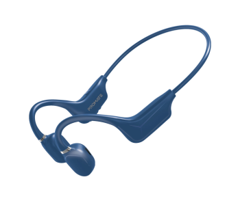 Promate Bone Conduction Lightweight Sweatproof Bluetooth Wireless Headphones Headphones With Built-in Mic - Blue in UAE