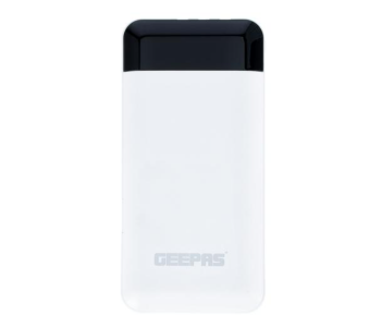 Geepas GPB58055 10000mAh Portable Power Bank - White in UAE