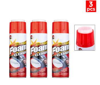 Getsun 650ml Multi Purpose Foam Cleaner And Car Cleaner With Brush - A + Getsun 650ml Multi Purpose Foam Cleaner And Car Cleaner With Brush - B + Getsun 650ml Multi Purpose Foam Cleaner And Car Cleaner With Brush - C in OMAN