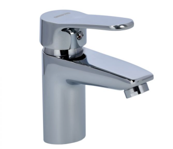 Geepas GSW61100 60cm Chrome Plated Single Lever Wash Basin Mixer - Silver in UAE