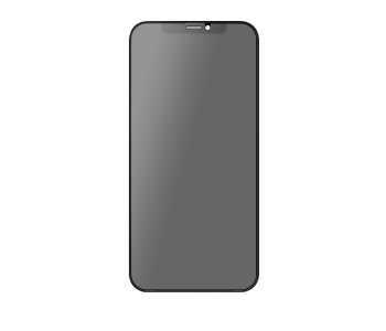 Promate 3D Edged Silicone Bumper Matte Anti-Shatter Scratch-Resistant Privacy Glass Screen Protector For IPhone 13 in OMAN
