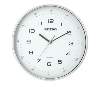 Krypton KNWC6122 Large Round Modern Design Wall Clock - White in UAE